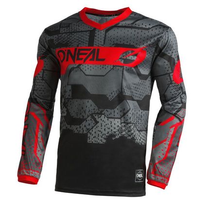 Maillot cross O'Neal ELEMENT - CAMO V.22 - BLACK RED 2023 Ref : OL1762 