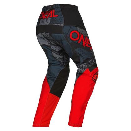 Pantaloni da cross O'Neal ELEMENT - CAMO V.22 - BLACK RED 2023