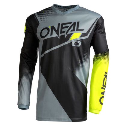 Camiseta de motocross O'Neal ELEMENT - RACEWEAR V.22 - BLACK GRAY NEON YELLOW 2023 - Negro / Gris Ref : OL1752 