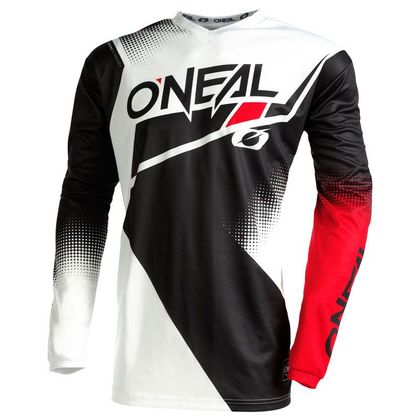 Camiseta de motocross O'Neal ELEMENT - RACEWEAR V.22 - BLACK WHITE RED 2023 - Negro / Rojo Ref : OL1750 