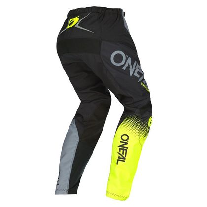Pantaloni da cross O'Neal ELEMENT - RACEWEAR V.22 - BLACK GRAY NEON YELLOW 2023 - Nero / Grigio