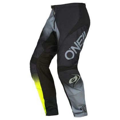 Pantaloni da cross O'Neal ELEMENT - RACEWEAR V.22 - BLACK GRAY NEON YELLOW 2023 - Nero / Grigio Ref : OL1753 