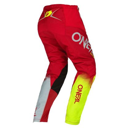 Pantaloni da cross O'Neal ELEMENT - RACEWEAR V.22 - RED GRAY NEON YELLOW 2023