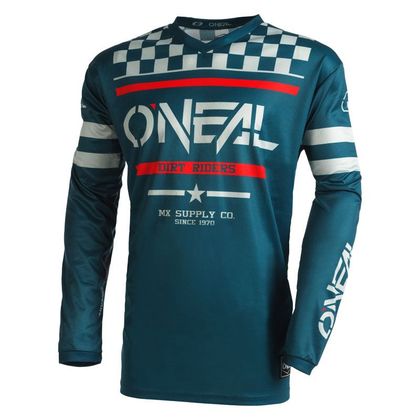 Camiseta de motocross O'Neal ELEMENT - SQUADRON V.22 - TEAL GRAY 2023 Ref : OL1760 