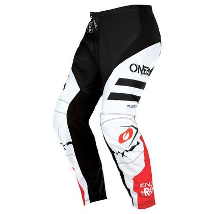 Pantaloni da cross O'Neal ELEMENT - SQUADRON V.22 - WHITE BLACK 2023 - Bianco / Nero Ref : OL1759 