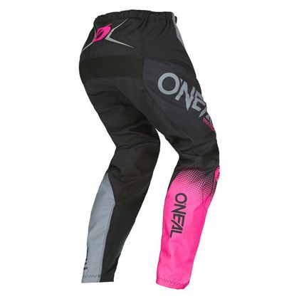 Pantalón de motocross O'Neal ELEMENT WOMENS - RACEWEAR V.22 - BLACK GRAY PINK 2023 - Gris / Rosa