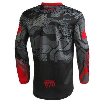 Camiseta de motocross O'Neal ELEMENT YOUTH - CAMO V.22 - BLACK RED - Negro / Rojo