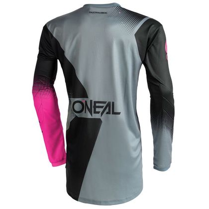 Camiseta de motocross O'Neal ELEMENT WOMENS - RACEWEAR V.22 - BLACK GRAY PINK 2023