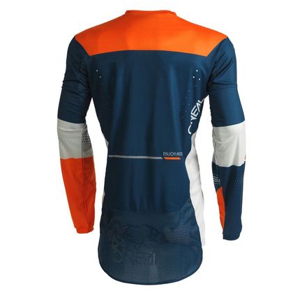 Camiseta de motocross O'Neal HARDWEAR - HAZE V.22 - BLUE ORANGE 2023 - Azul / Naranja