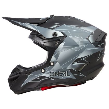 Casco de motocross O'Neal 5SRS POLYACRILYTE - SURGE V.23 2023 - Negro / Gris