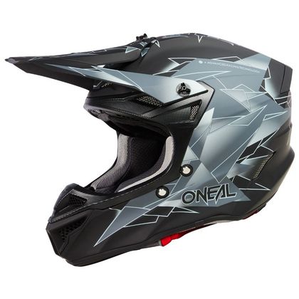 Casco de motocross O'Neal 5SRS POLYACRILYTE - SURGE V.23 2023 - Negro / Gris Ref : OL1889 