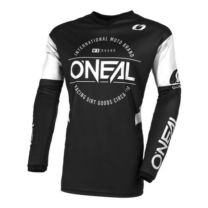 Camiseta de motocross O'Neal ELEMENT - BRAND V 23 2023 - Negro / Blanco Ref : OL1899 