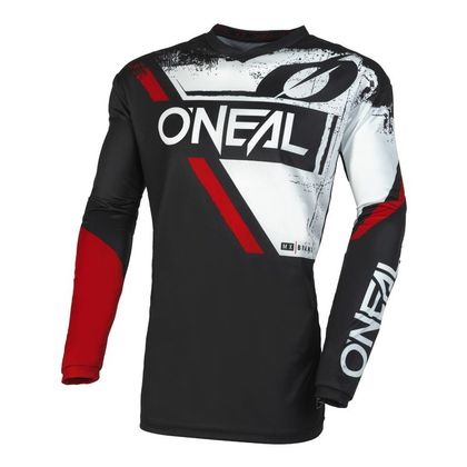 Camiseta de motocross O'Neal ELEMENT - SHOCKER V 23 2023 - Negro / Rojo Ref : OL1901 