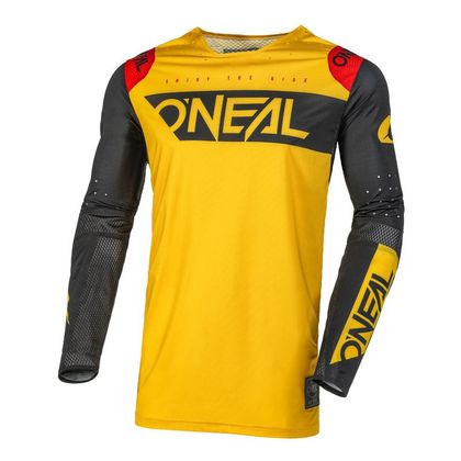 Camiseta de motocross O'Neal PRODIGY - FIVE TWO V.23 2023 - Amarillo / Negro Ref : OL1908 