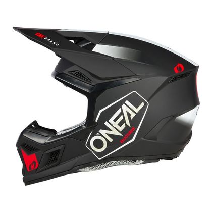 Casco de motocross O'Neal 3SRS - HEXX V24 2024 - Negro / Rojo