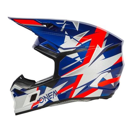 Casco de motocross O'Neal 3SRS - RIDE V24 2024 - Azul / Blanco