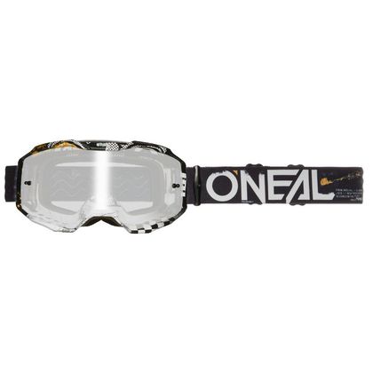 Masque cross O'Neal B-10 - ATTACK V24 - IRIDIUM 2024 - Noir / Blanc Ref : OL1940 
