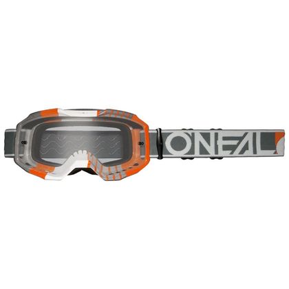 Gafas de motocross O'Neal B-10 - DUPLEX - CLEAR 2024 - Blanco / Gris Ref : OL1942 
