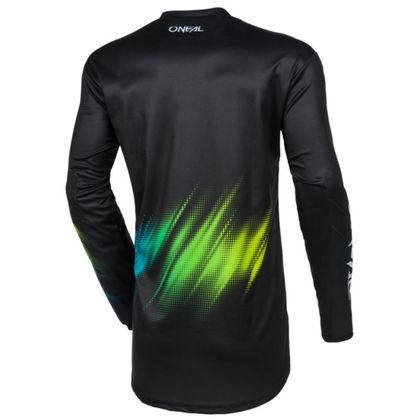 Camiseta de motocross O'Neal ELEMENT - VOLTAGE V24 2023 - Negro / Verde