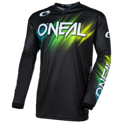 Camiseta de motocross O'Neal ELEMENT - VOLTAGE V24 2023 - Negro / Verde Ref : OL1968 