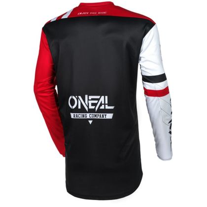 Camiseta de motocross O'Neal ELEMENT - WARHAWK V24 2023 - Negro / Rojo