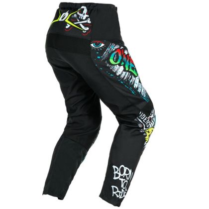 Pantalón de motocross O'Neal ELEMENT - RANCID V24 2023 - Negro / Blanco