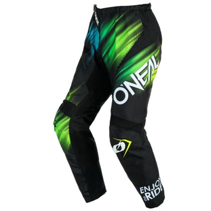 Pantalón de motocross O'Neal ELEMENT - VOLTAGE V24 2023 - Negro / Verde Ref : OL1977 