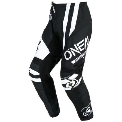 Pantalón de motocross O'Neal ELEMENT - WARHAWK V24 2023 - Negro / Blanco Ref : OL1978 