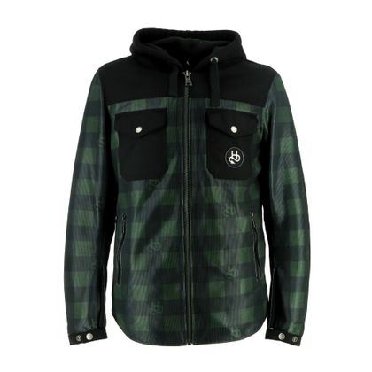 Blouson Moto Helstons WOOD AIR - Noir / Vert