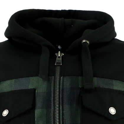 Blouson Moto Helstons WOOD AIR - Noir / Vert