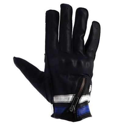 Gants Helstons ZIPER - Noir / Bleu Ref : HS1158 