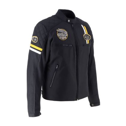 Blouson Moto Helstons VON DUTCH - RACE NOW - Noir / Jaune
