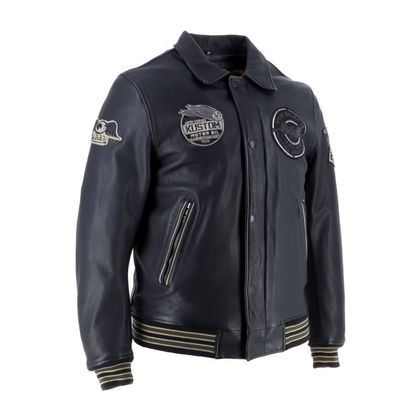 Blouson Moto Helstons VON DUTCH - BROOKLIN - Noir
