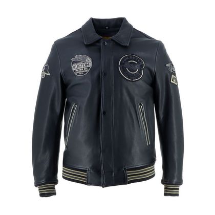 Blouson Moto Helstons VON DUTCH - BROOKLIN - Noir