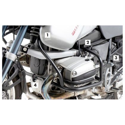 Hepco & Becker crash bar Motorbescherming - Grijs Ref: HBE0011 / 502915 00 09 