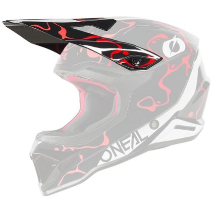 Visière TT O'Neal 1SRS SPLASH 2026 - Rouge