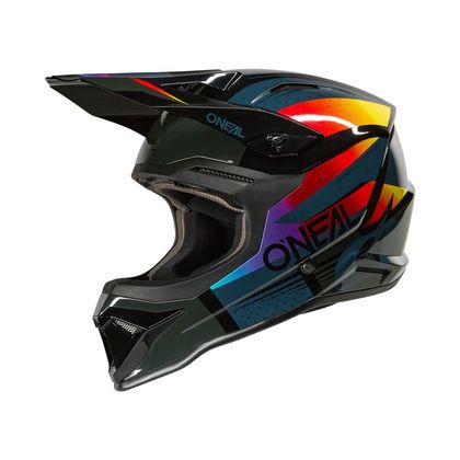O'Neal 1SRS - RC - KIND Cross-Helm - Schwarz / Mehrfarbig Ref : OL2193 