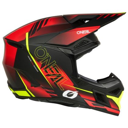 O'Neal 3SRS - HAZE 2025 Cross helmet - Red / Yellow