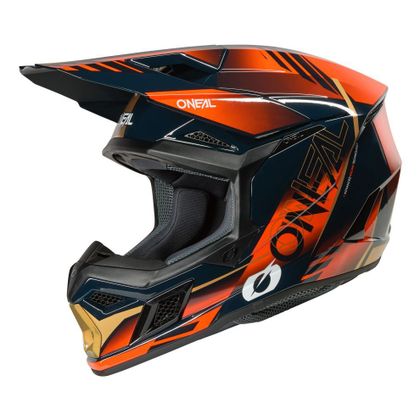O'Neal 3SRS - HAZE 2025 Cross helmet - Blue / Orange