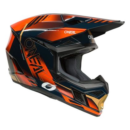 O'Neal 3SRS - HAZE 2025 Cross helmet - Blue / Orange