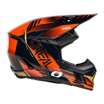 O'Neal 3SRS - HAZE 2025 Cross helmet - Blue / Orange