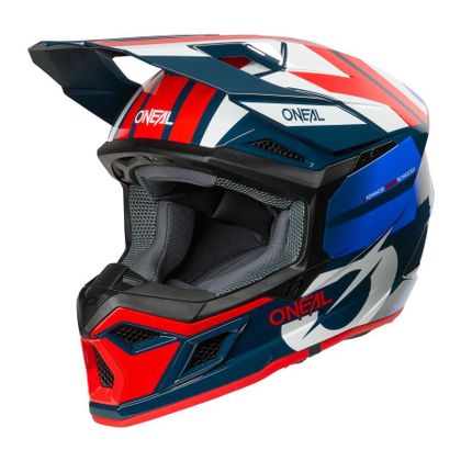 Casque cross O'Neal 3SRS - RIDE 2025 - Bleu / Blanc Ref : OL2201 