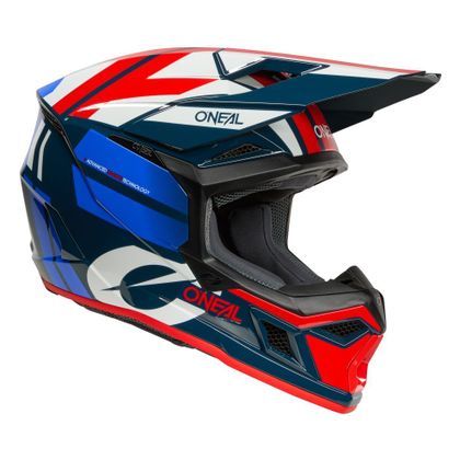 Casque cross O'Neal 3SRS - RIDE 2025 - Bleu / Blanc