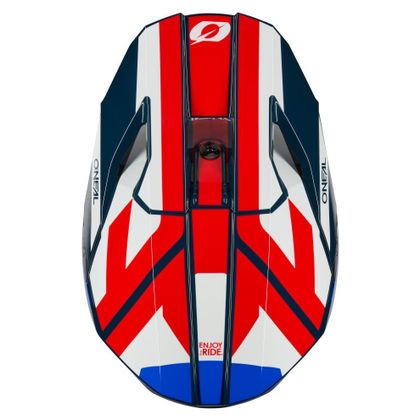 Casque cross O'Neal 3SRS - RIDE 2025 - Bleu / Blanc