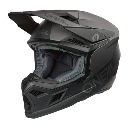 O'Neal 3SRS - SOLID 2025 Cross helmet - Black / Grey Ref : OL2202 
