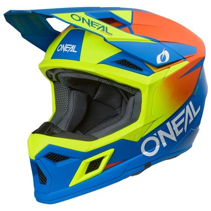 Casque cross O'Neal 3SRS - SOLID 2025 - Bleu / Jaune Ref : OL2203 