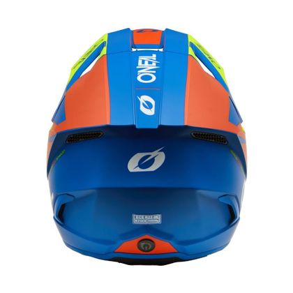 Casque cross O'Neal 3SRS - SOLID 2025 - Bleu / Jaune