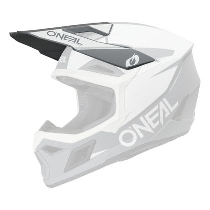 Visière TT O'Neal 3SRS SOLID - Noir / Blanc