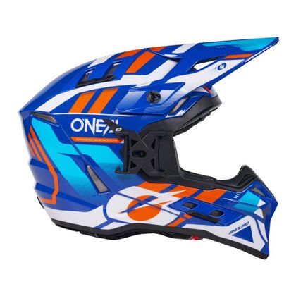 O'Neal EX-SRS - DUST 2025 Cross helmet - Blue / Orange