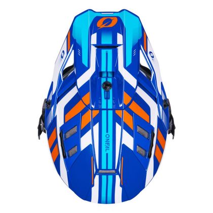 O'Neal EX-SRS - DUST 2025 Cross helmet - Blue / Orange